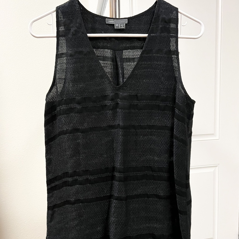 Vince, Linen Long Shirt Sleveless, XS